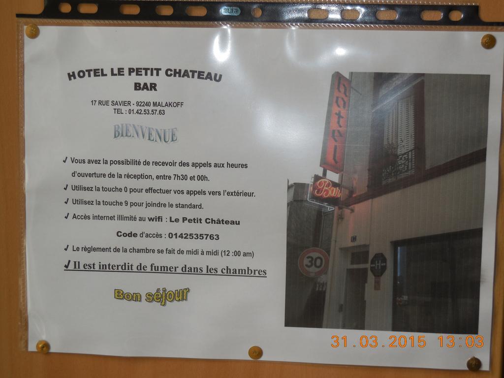 Hotel Le Petit Chateau Proche Parc Des Expositions Porte De Versailles Malakoff Ngoại thất bức ảnh